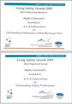 living safety award 2010