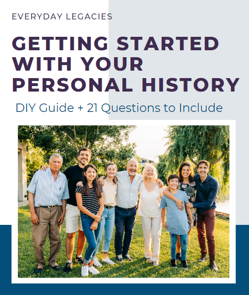 Free Downloadable Personal History Guide