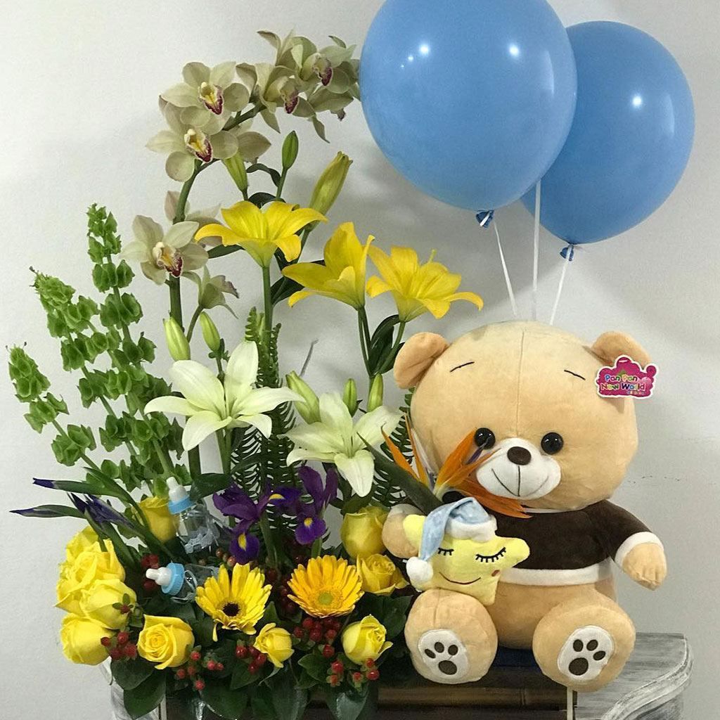 MANDALA ESTILO FLORAL - Arreglos Florales para Bebes