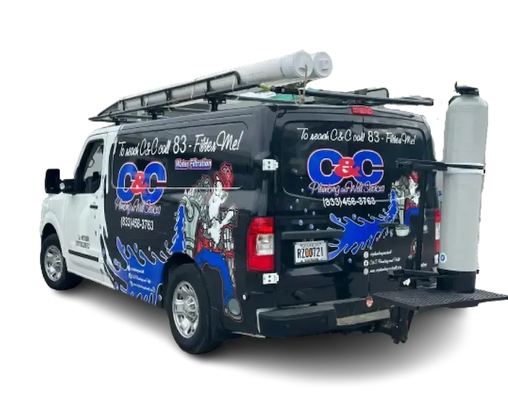 C&C plumbing and well services vehicle