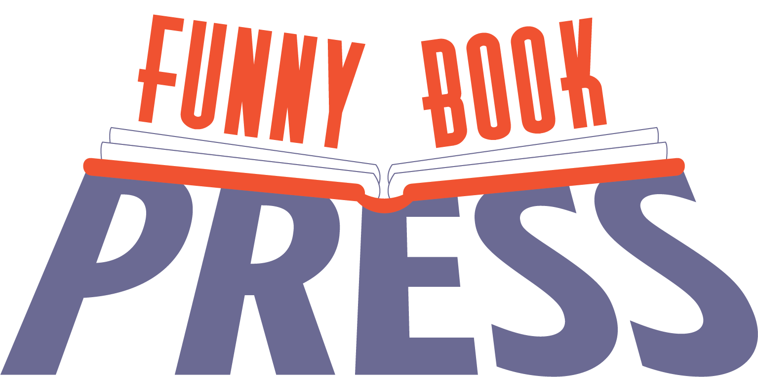 funny book press logo