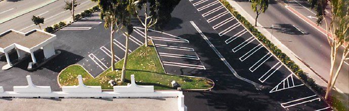 Top View of A Parking Lot — Fullerton, CA — PAV-KOTE Inc.
