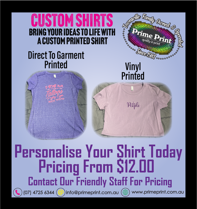 Screen Printing Townsville Prime Print Pty Ltd