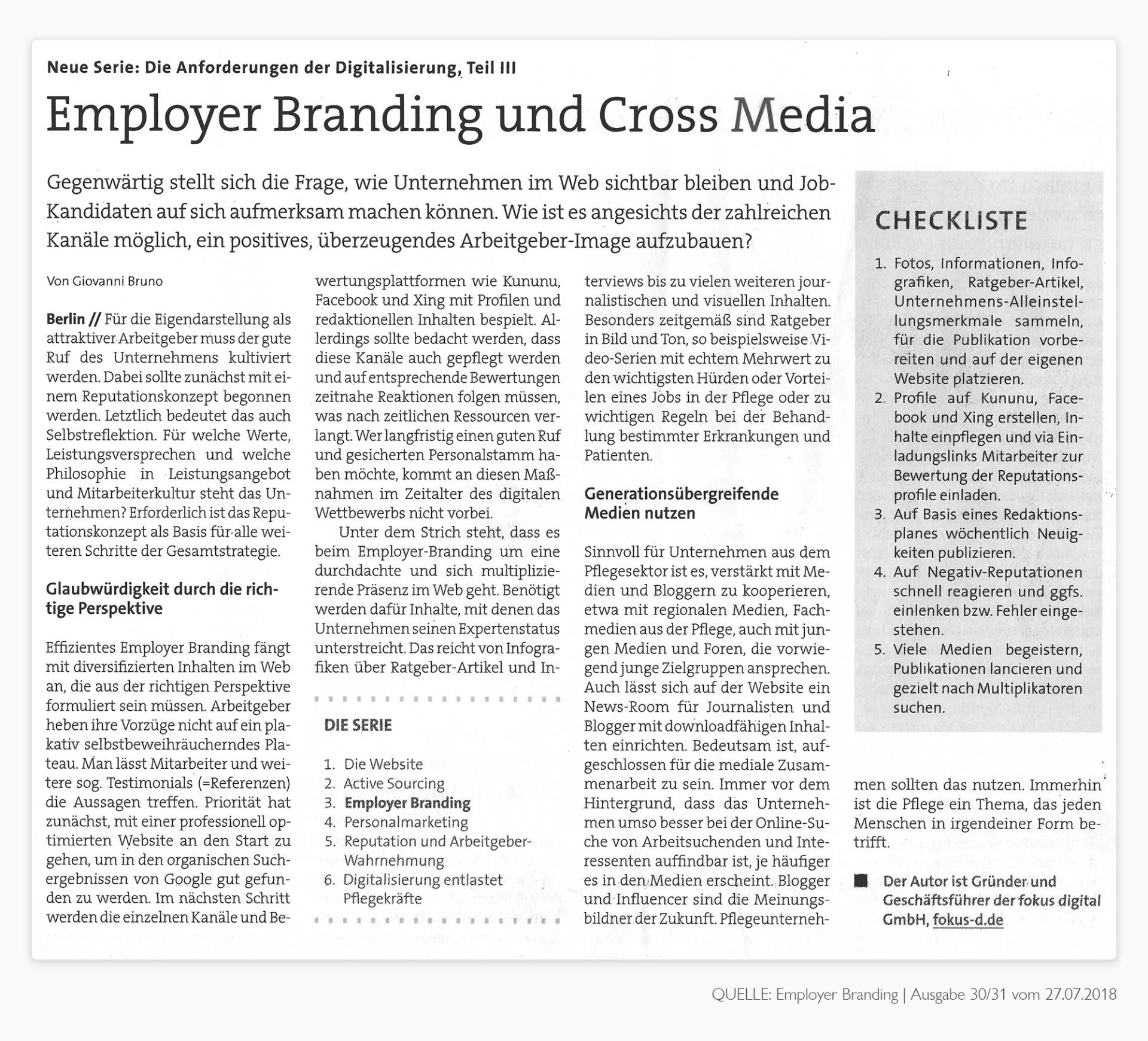 Employer Branding und Cross Media