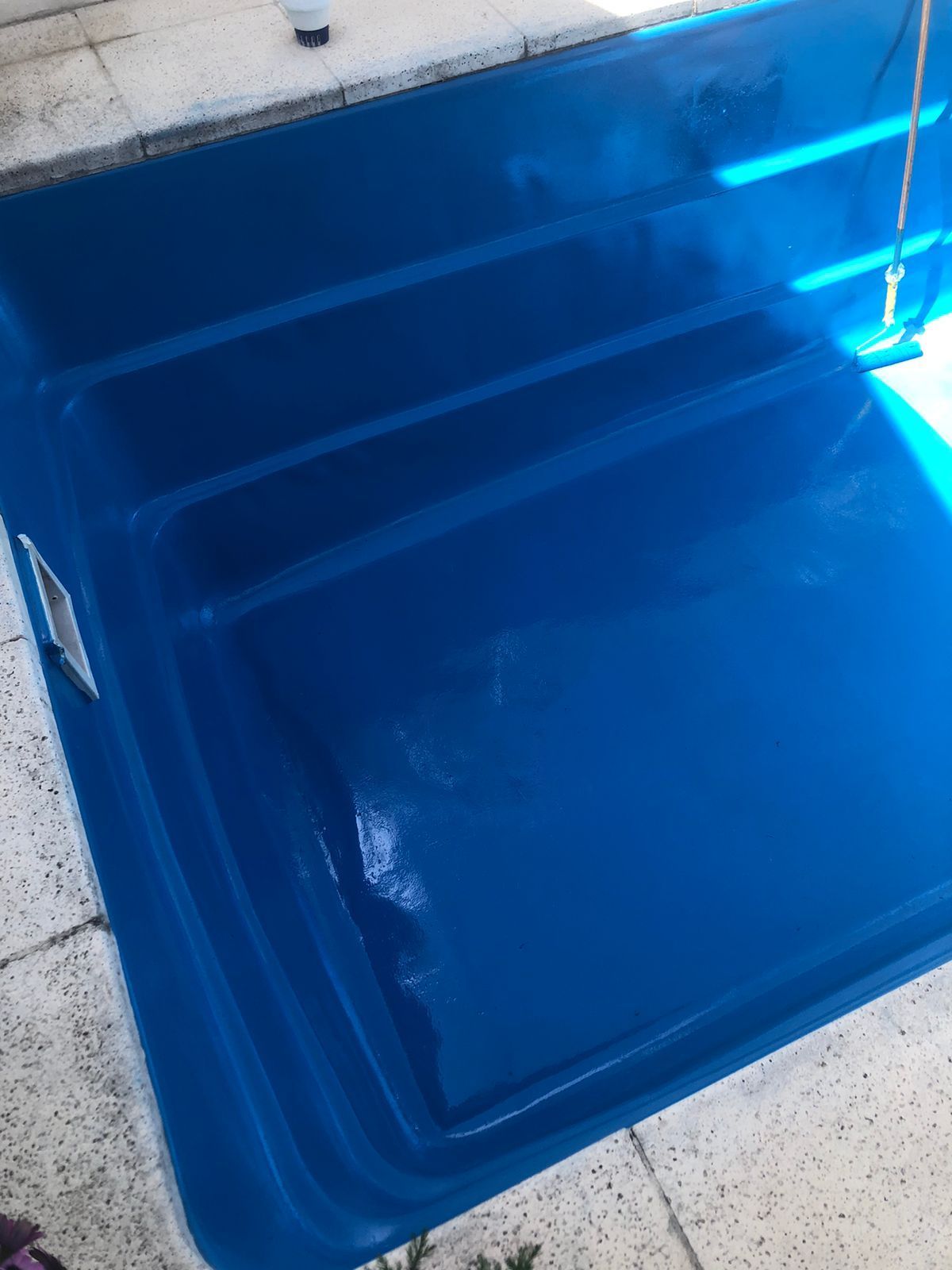 Piscina en reparación