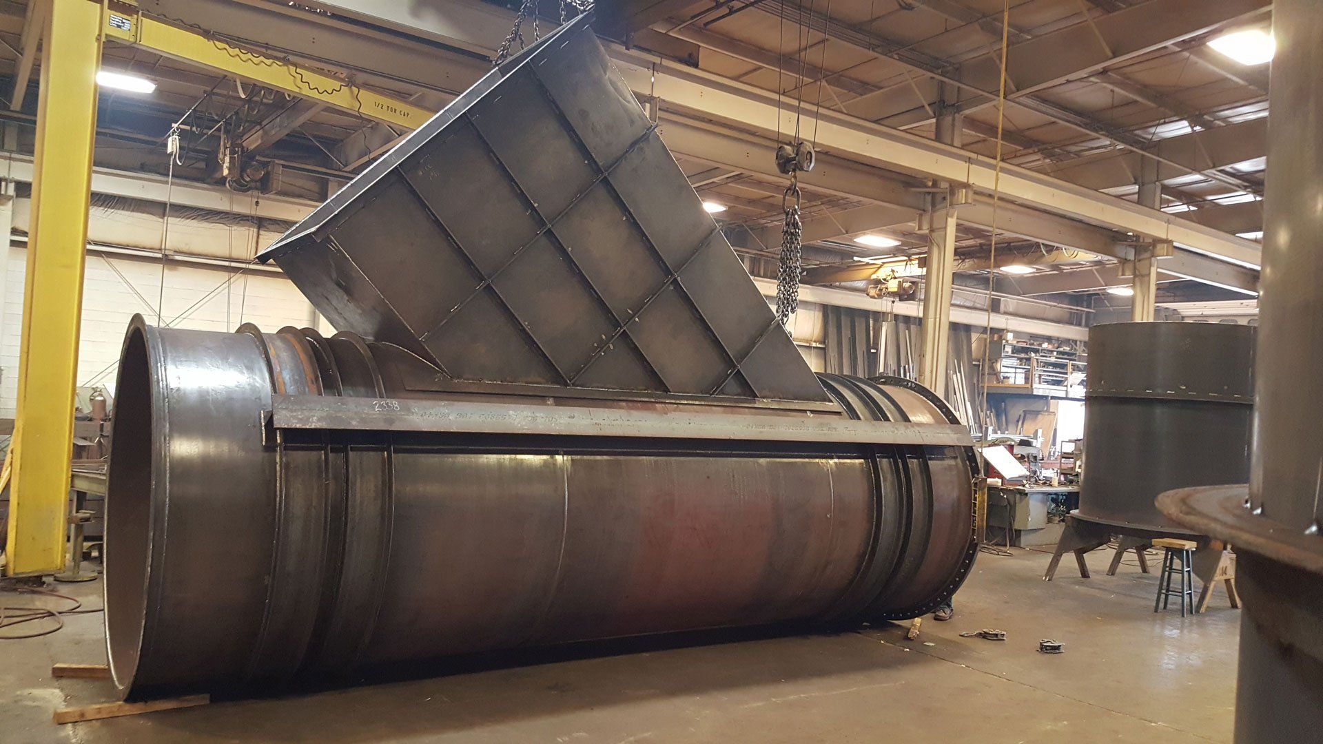 Metal Structure Side View – Fort Wayne, IN – Fruchey Don R Inc