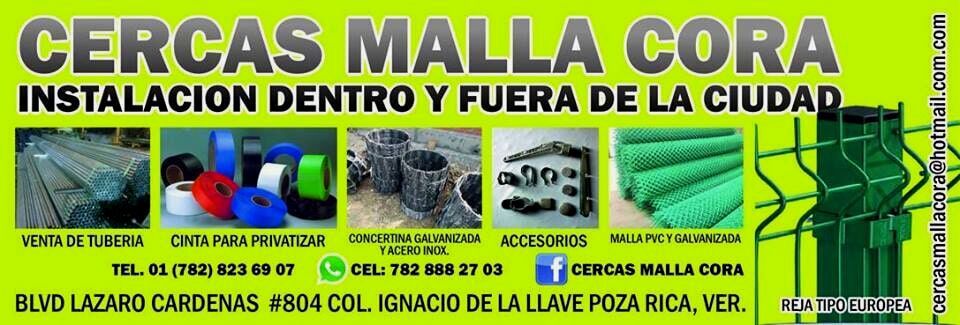 CERCAS MALLA CORA  - INSTALACIÓN DENTRO Y FUERA DE LA CIUDAD
