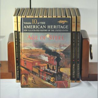 A book titled volume 10 of the american heritage age of steel