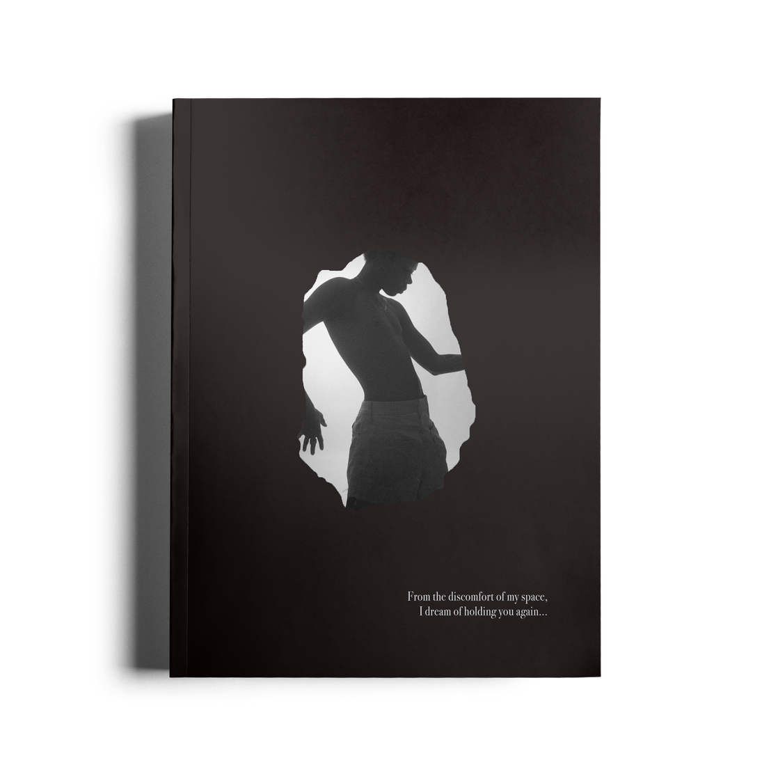 A black book with a silhouette of a woman on the cover.