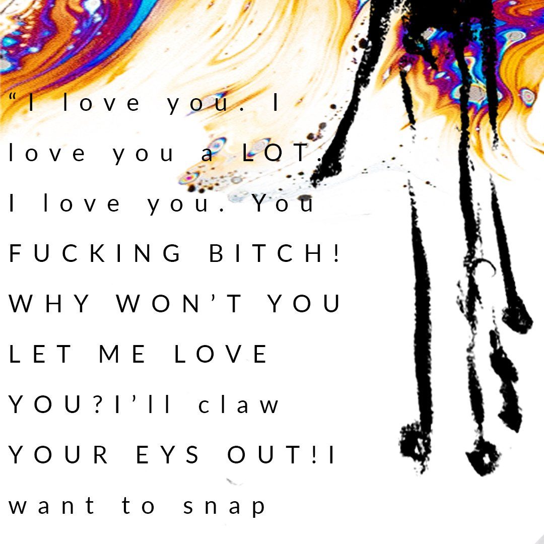 Text overlay on abstract background: 