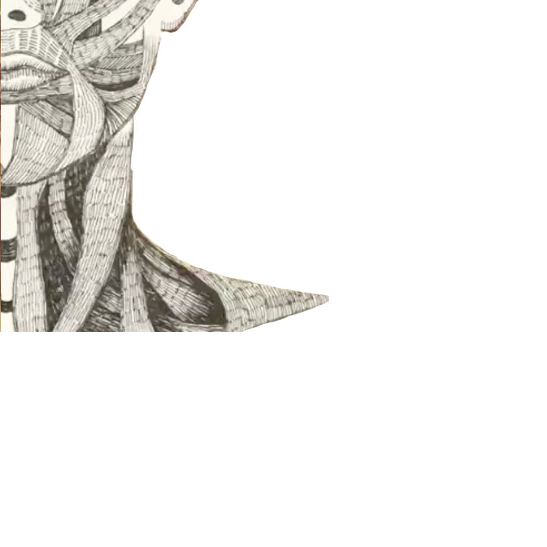 Detailed pen-and-ink anatomical illustration showing a neck and part of a torso.