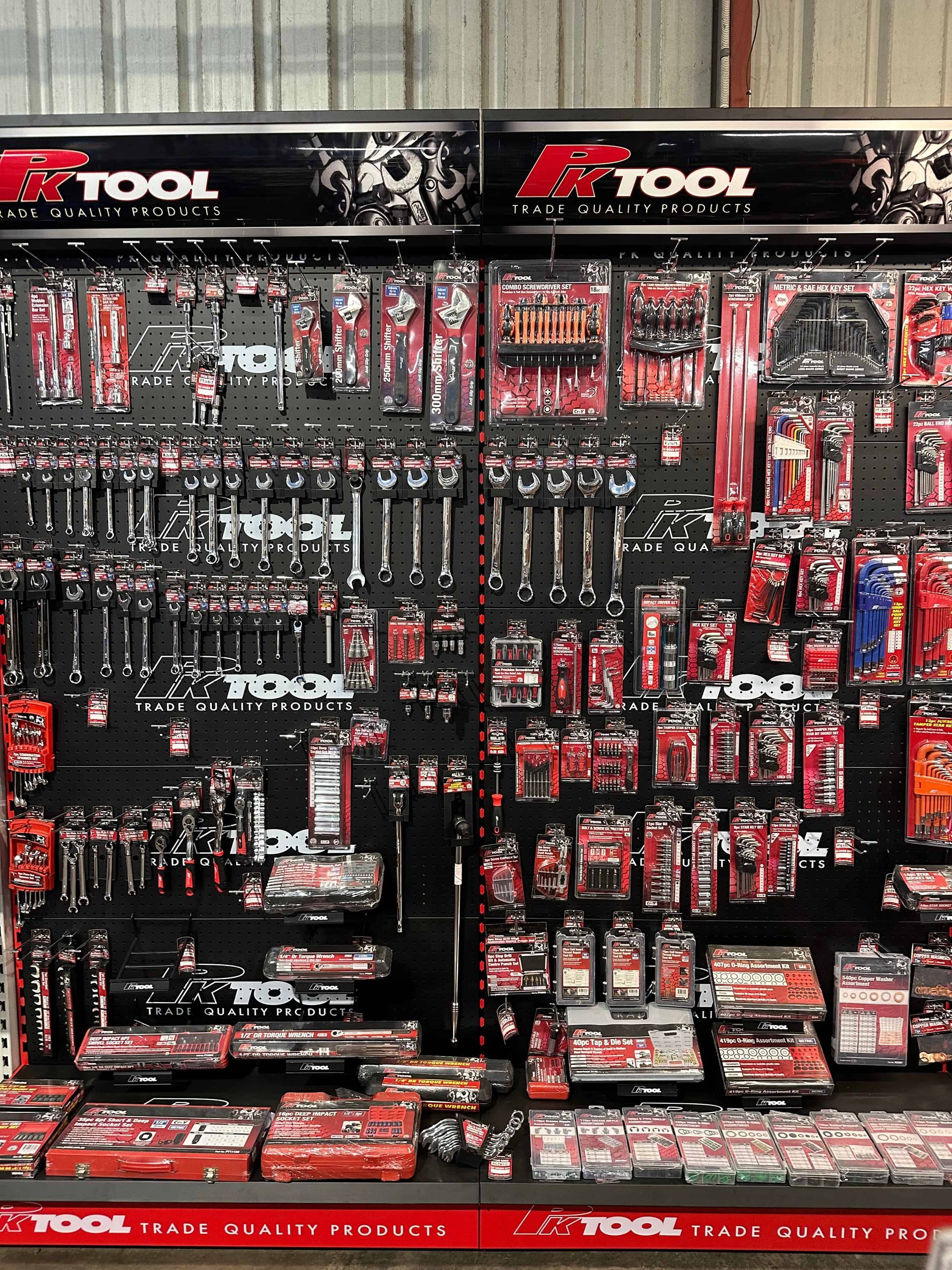 PK Tools Display - Car Parts in Northern Rivers, NSW