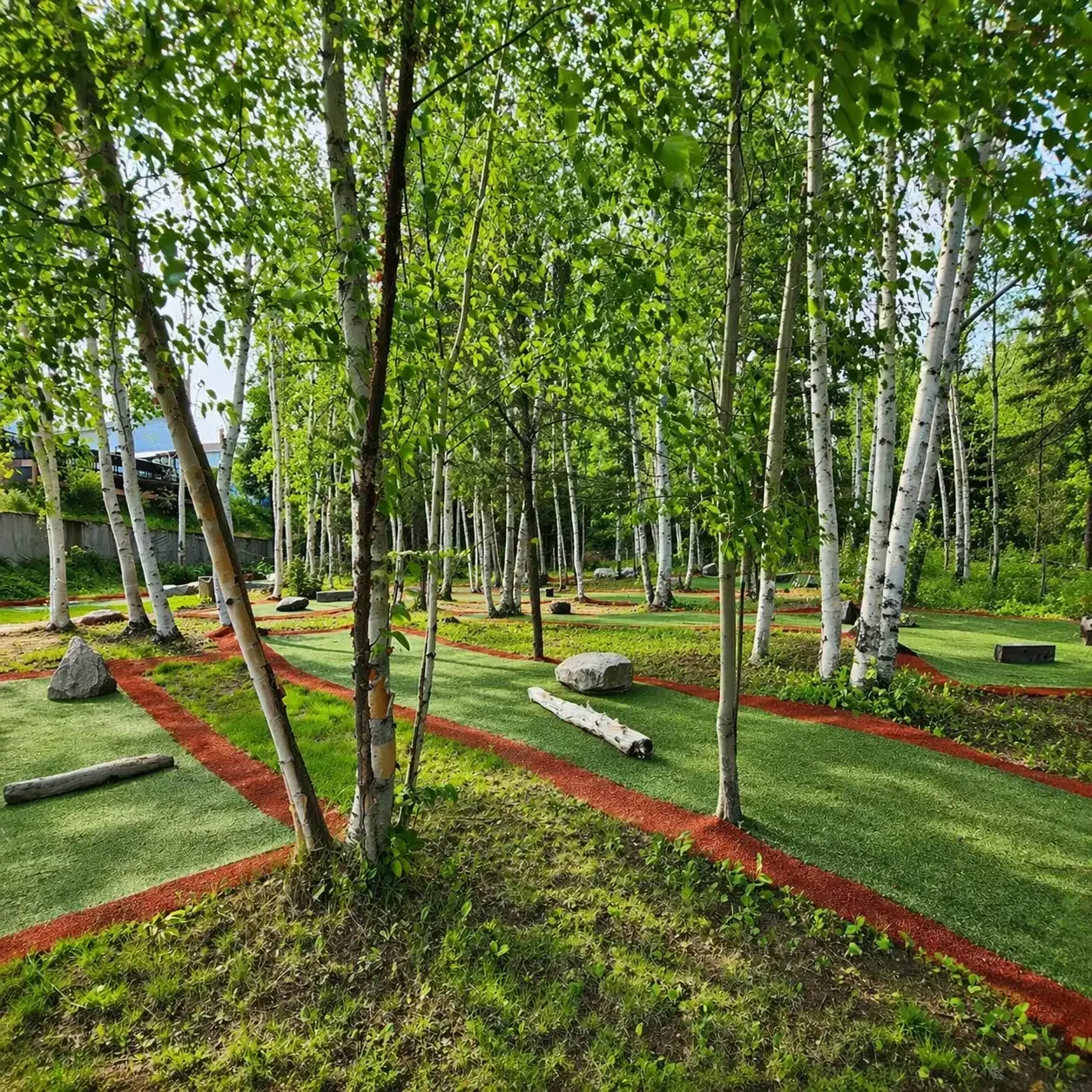 Mini-putt en milieu naturel