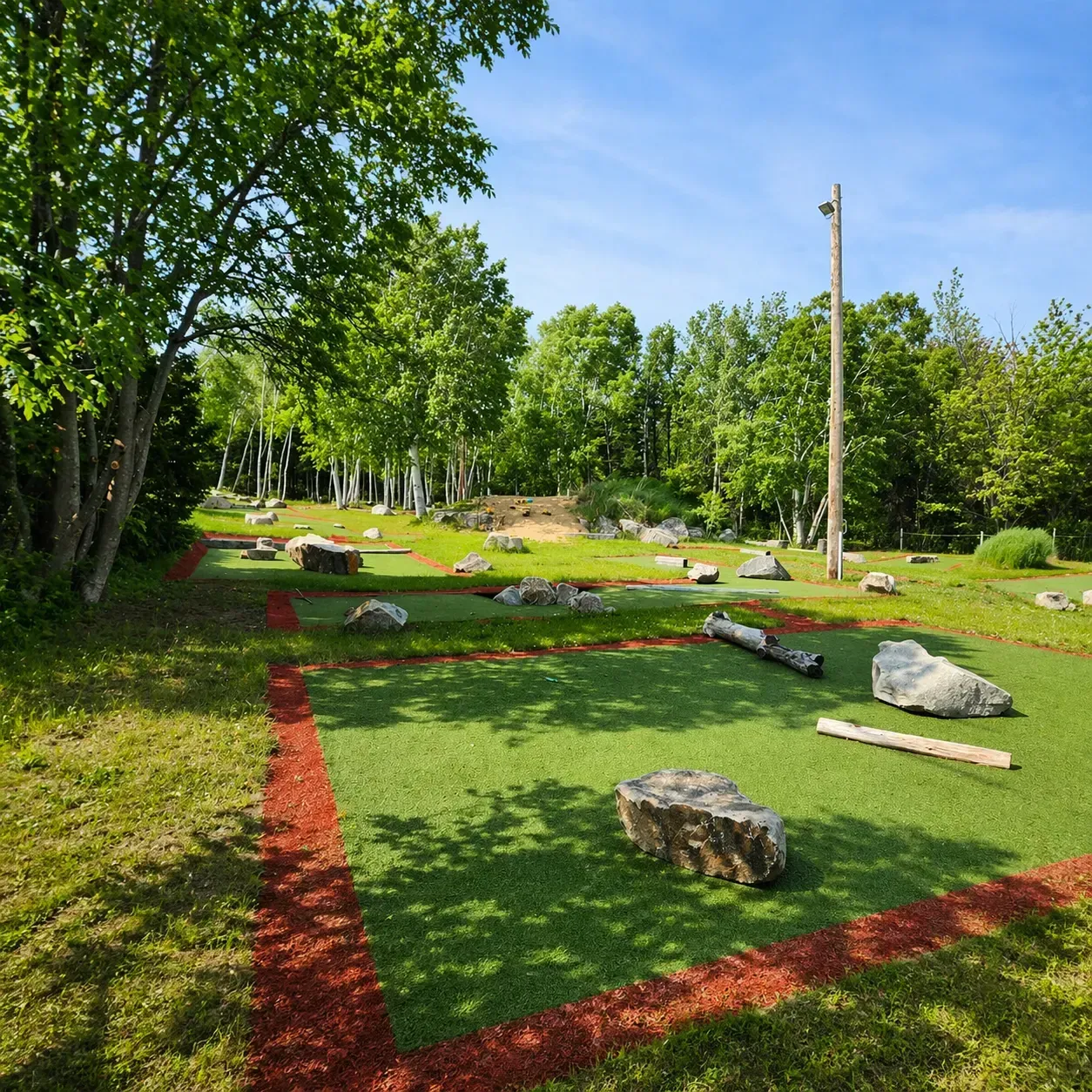 Mini-putt en milieu naturel