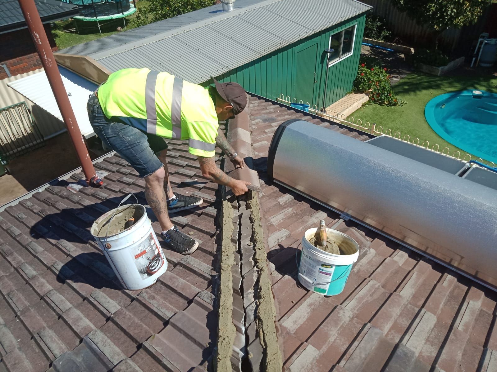 Installing Tile Roof — Thornlie, WA — Noble Roof Restoration & Repairs