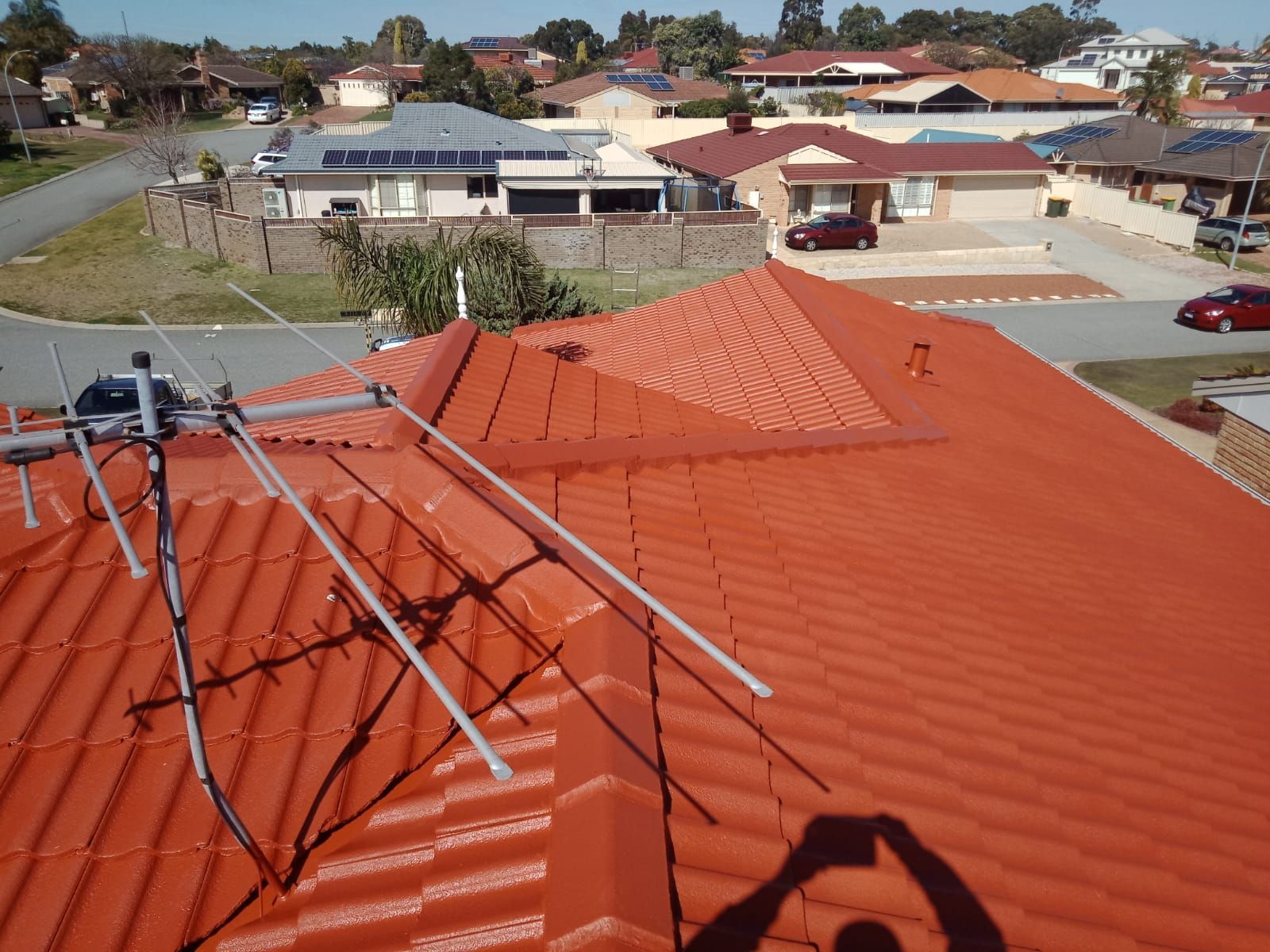 Antenna on the New Roof — Thornlie, WA — Noble Roof Restoration & Repairs
