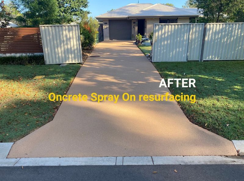 After Concrete Spray On Resurfacing — Concrete Options Group in Gympie, QLD