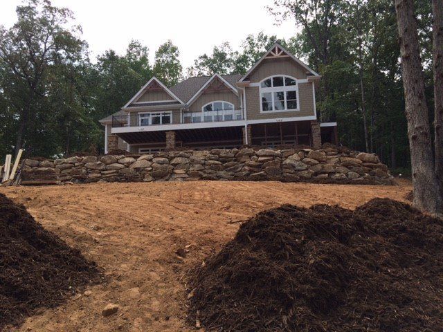 Stone Walls In Front of the House — Seneca, SC — Sheriff Landscaping
