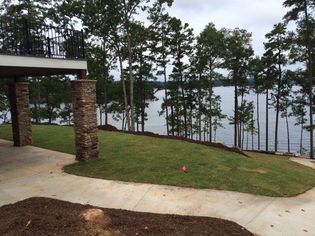 Front Yard with View of the Lake — Seneca, SC — Sheriff Landscaping