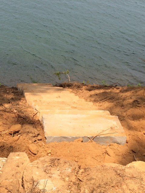 Stairs to the Lake — Seneca, SC — Sheriff Landscaping
