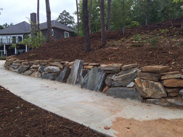 Rocks Retaining Wall — Seneca, SC — Sheriff Landscaping