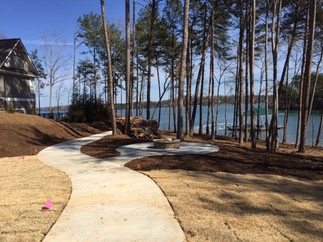 Way to the Lake and Fireplace — Seneca, SC — Sheriff Landscaping