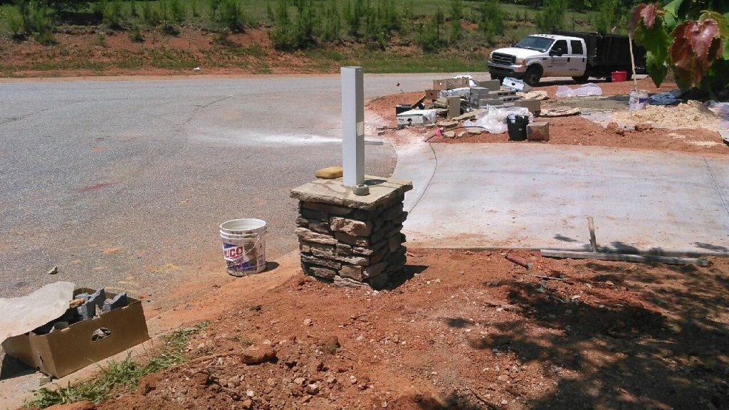 Stone Wall for Post — Seneca, SC — Sheriff Landscaping