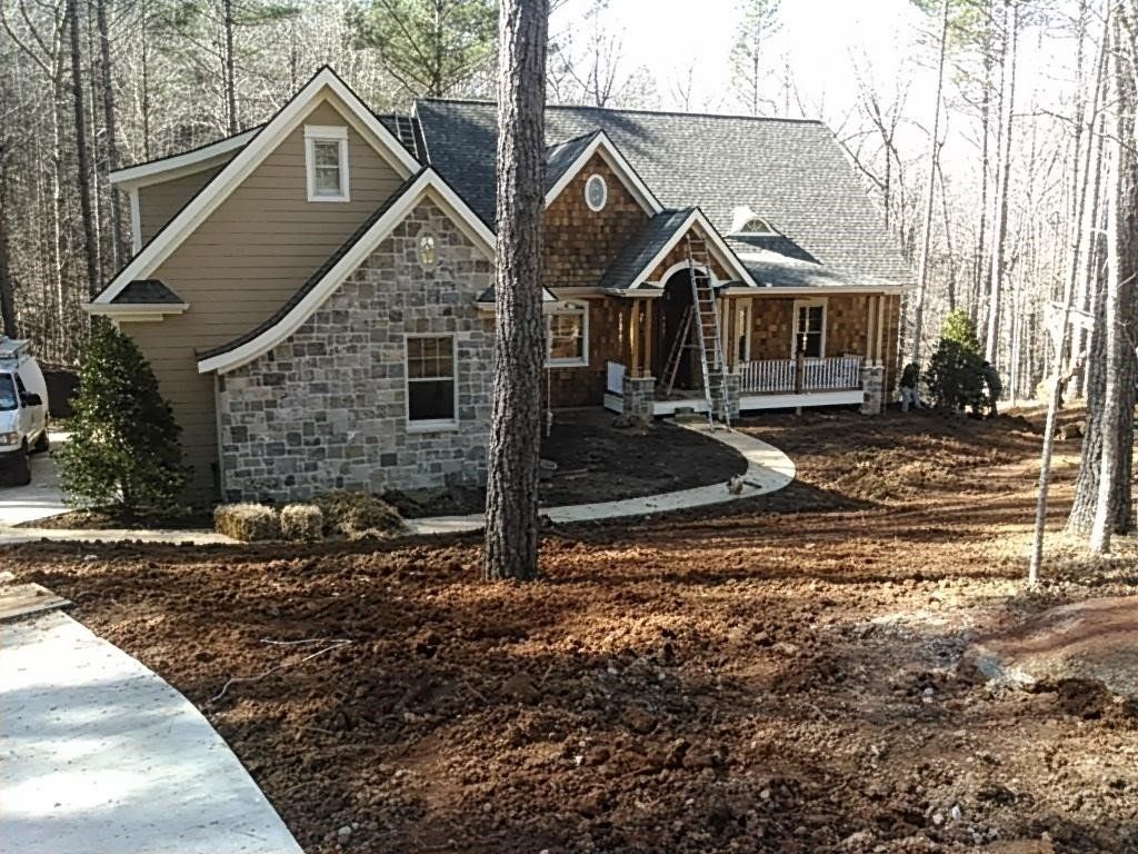 House with Clear Land — Seneca, SC — Sheriff Landscaping