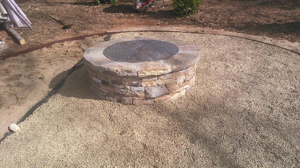 Firepit with Cover — Seneca, SC — Sheriff Landscaping