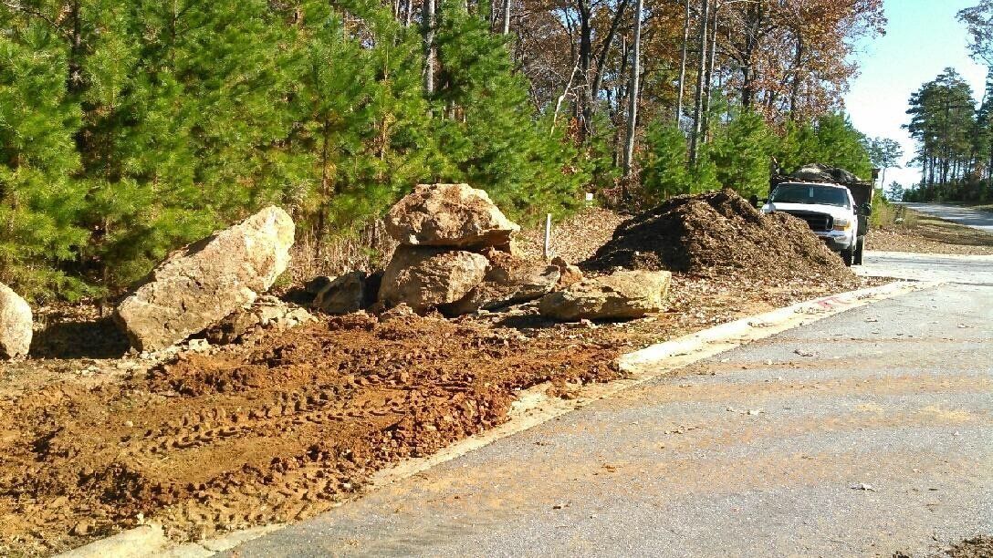 Pile of Big Rocks and Soil — Seneca, SC — Sheriff Landscaping