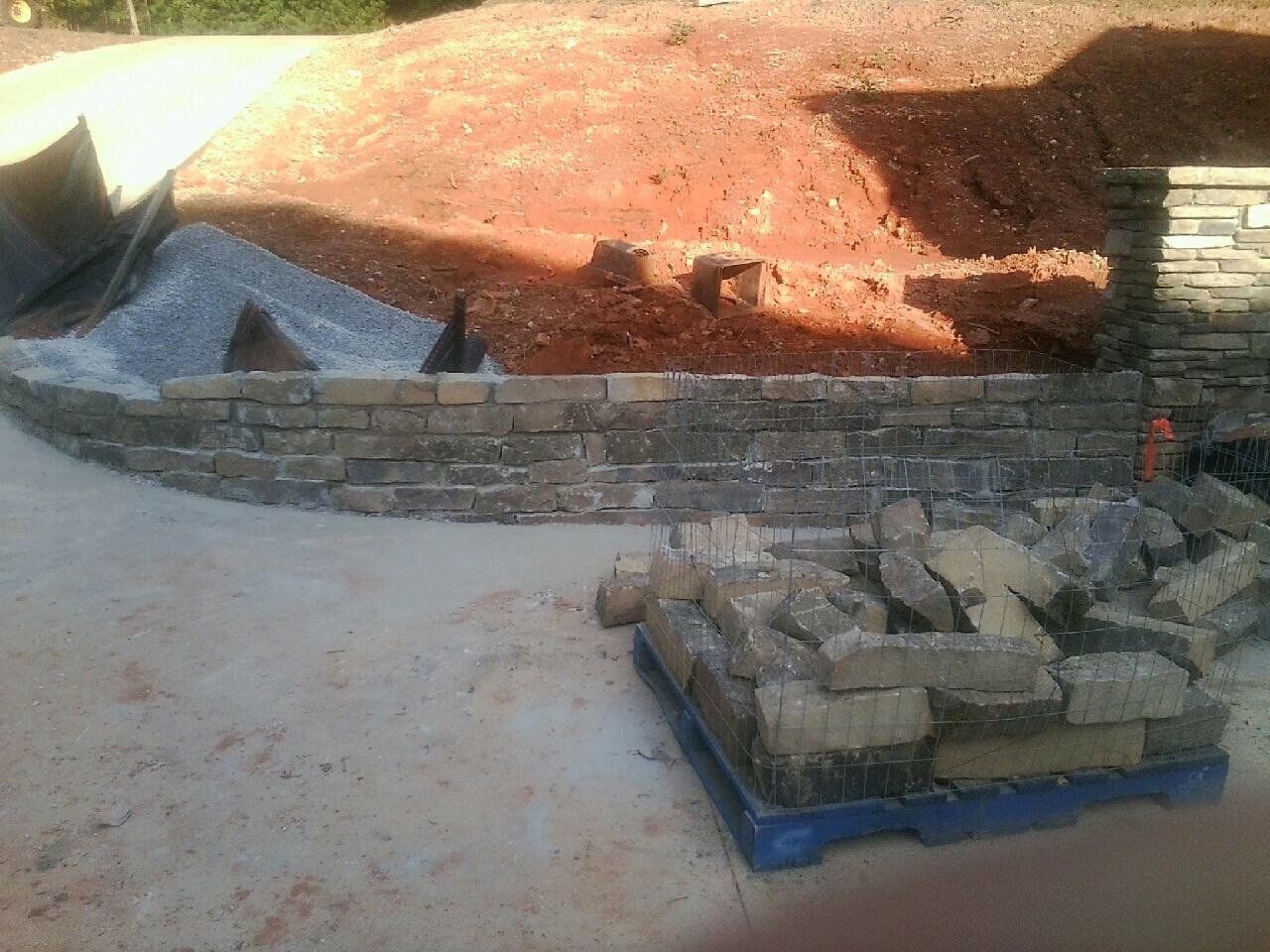 Under Way Wall — Seneca, SC — Sheriff Landscaping
