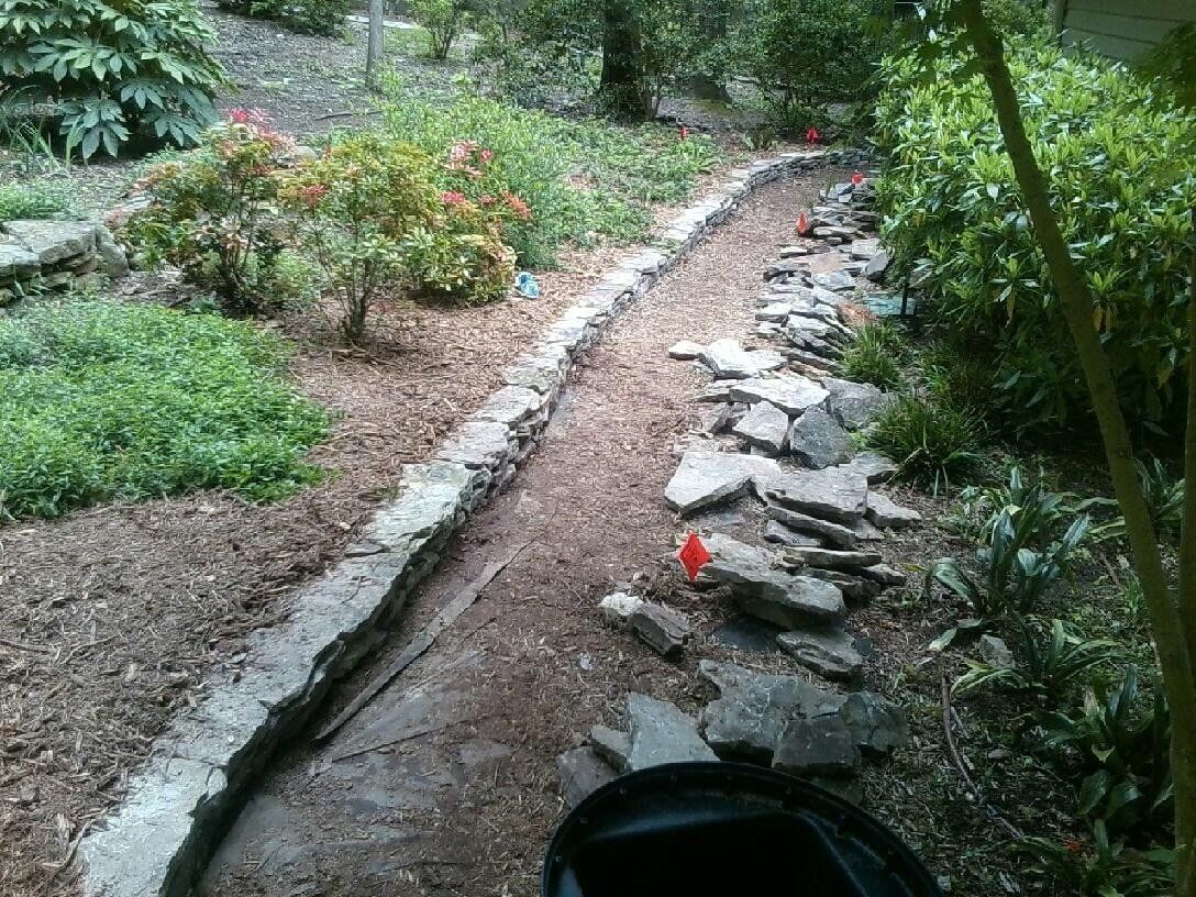 Rocks on Walkway — Seneca, SC — Sheriff Landscaping