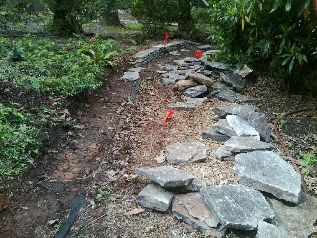 Under Construction Wall of Rocks — Seneca, SC — Sheriff Landscaping