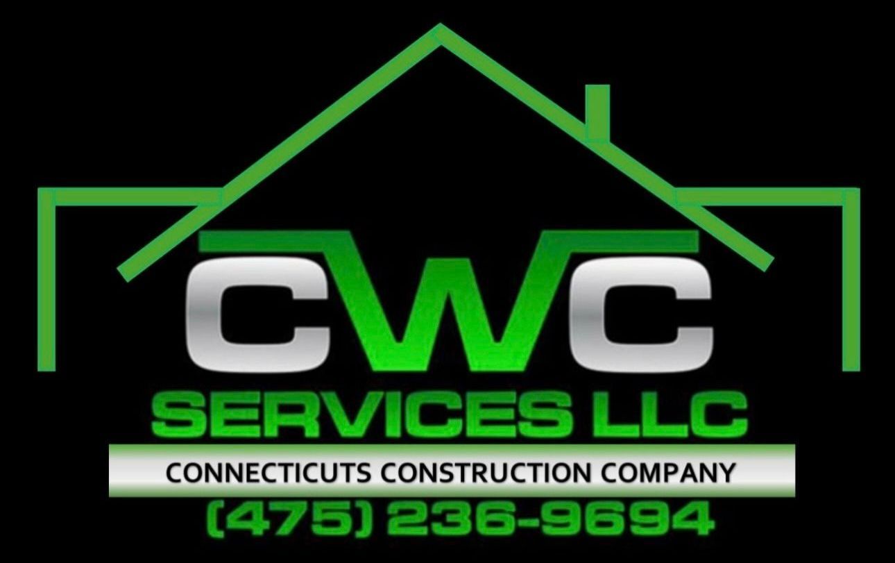 A logo for cwc services llc connecticut construction company