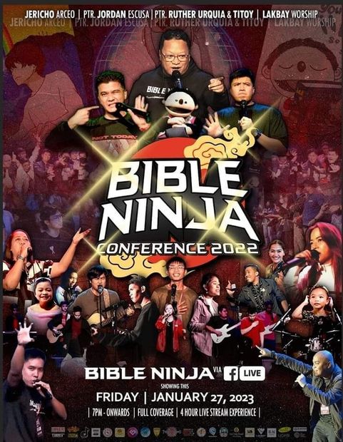 A poster for the bible ninja conference 2022