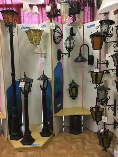 set di lapadari da esterni