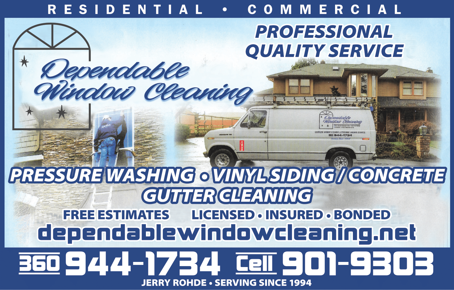 Dependable Window Cleaning Service Flier