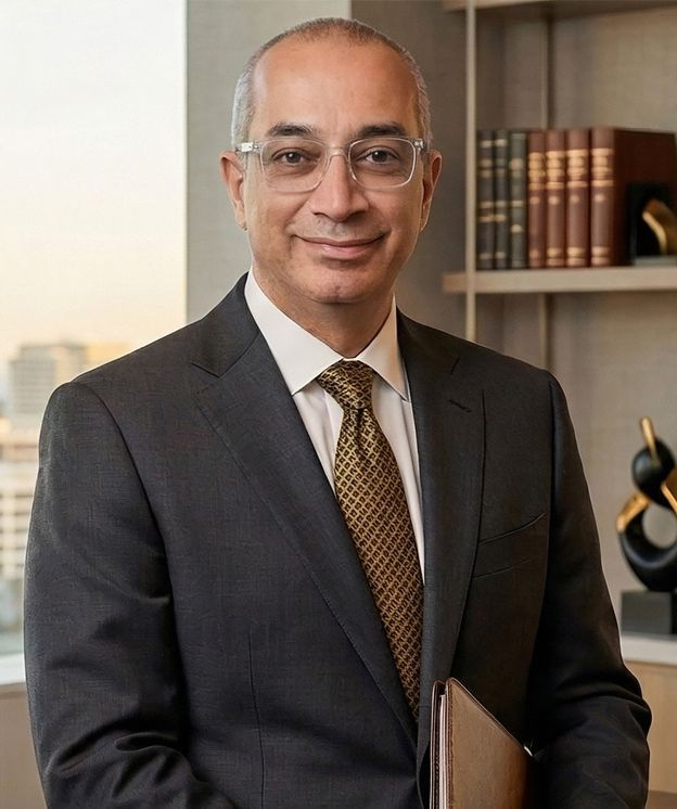 Nicholas Panos, founder of Future Point Insurance Services, in a professional office portrait