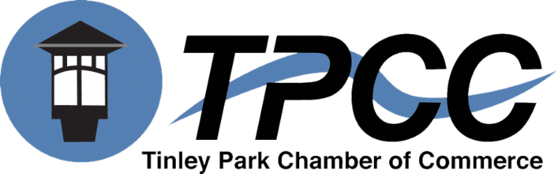 the logo for the tinley park chamber of commerce