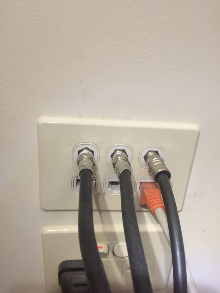 New TV and Data outlets