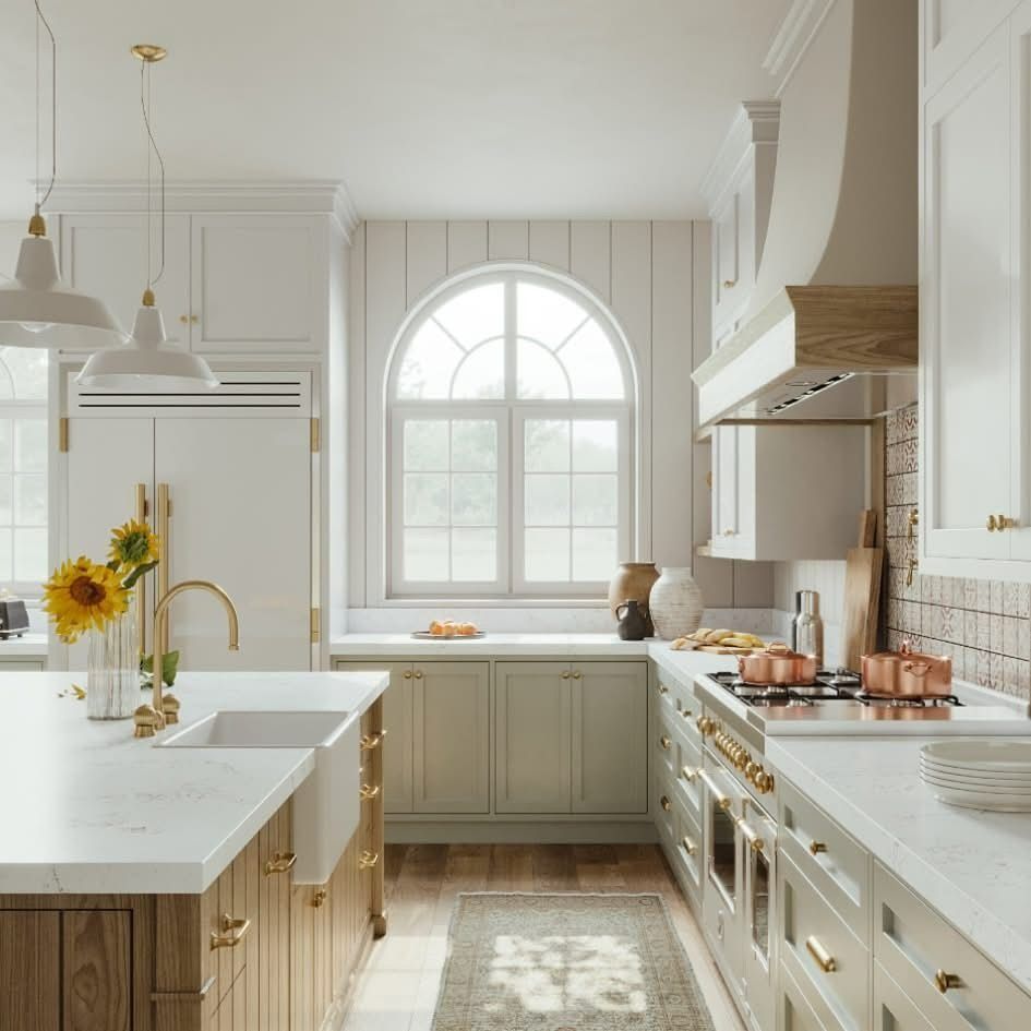Kitchen With White Cabinets and a Large Window — Better Stone in Caloundra West, QLD