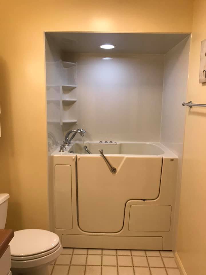 Walk-in Tub Before and After photos