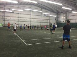 Indoor Tennis Court — The Brown Billone Club in North Easton, MA Indoor Tennis Court — The Brown Billone Club in North Easton, MA