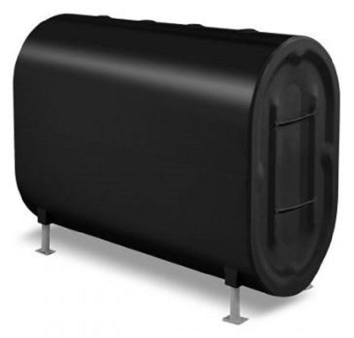 black oil tank with stand