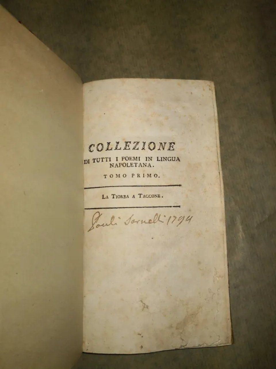 Libro di lingua napoletana