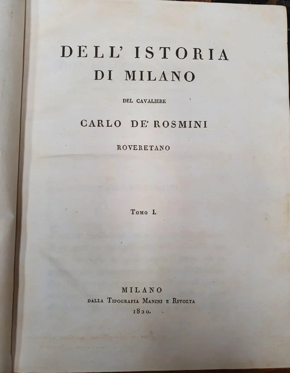Libro di De Rosmini