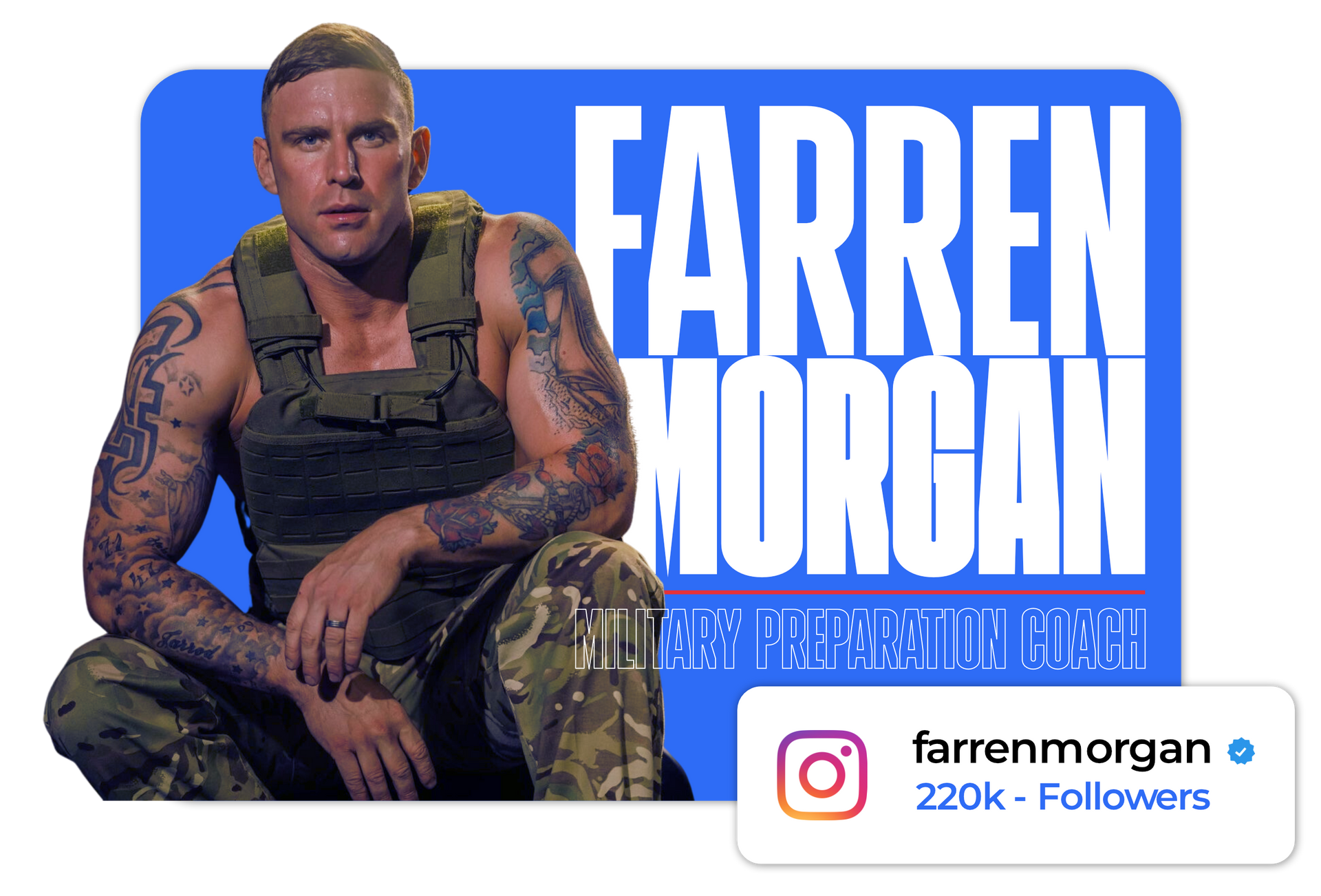 A picture of a man in a military uniform with the name farren morgan on it.