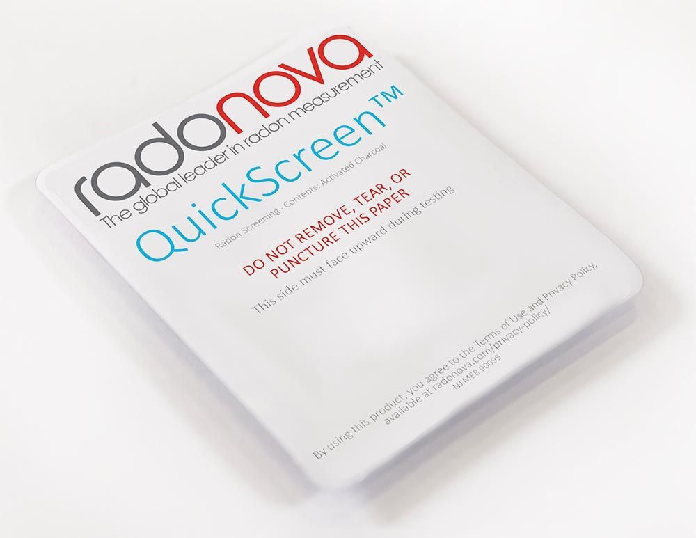 Radonova Short-term Charcoal Test Kit