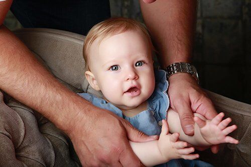 baby girl clapping