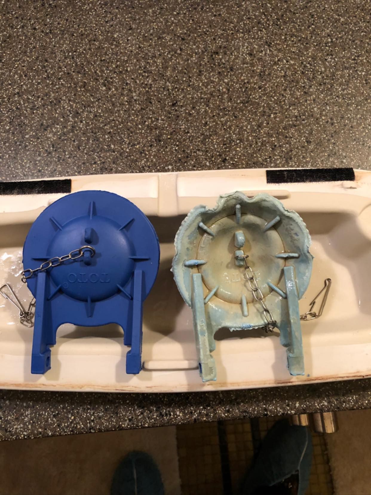 this is due to hard water